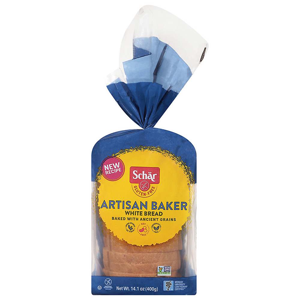 Calories in Schar Artisan Baker Gluten Free White Bread, 14.1 oz