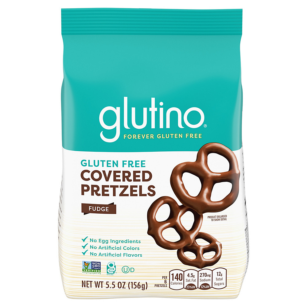 Calories in Glutino Gluten Free Fudge-Covered Pretzels, 5.5 oz