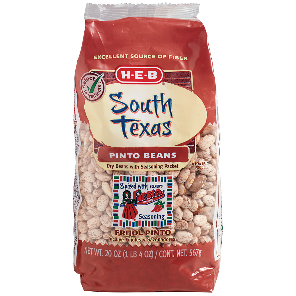 Calories in H-E-B Select Ingredients South Texas Pinto Beans, 20 oz