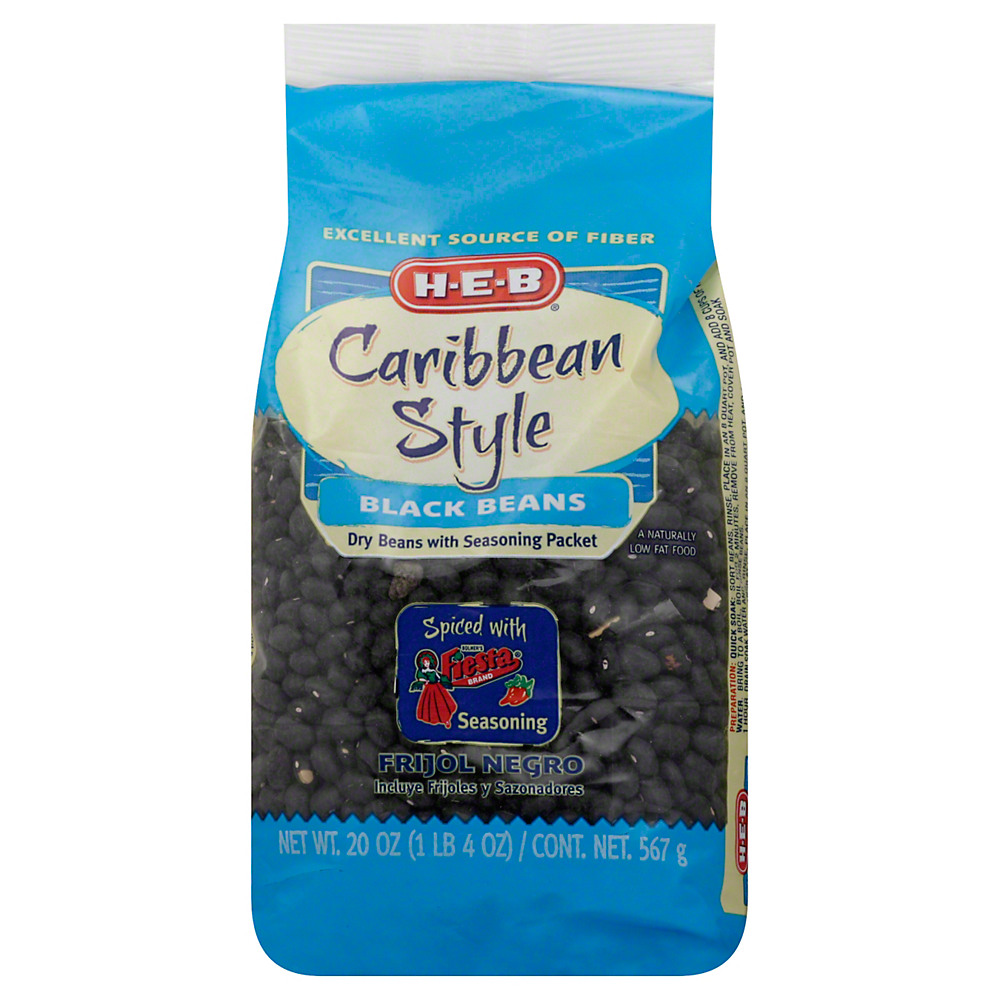 Calories in H-E-B Caribbean Style Black Beans, 20 oz