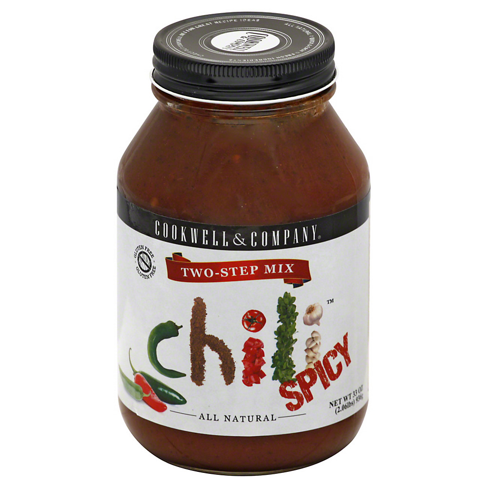 Calories in Cookwell & Company Two-Step Spicy Chili Mix, 33 oz