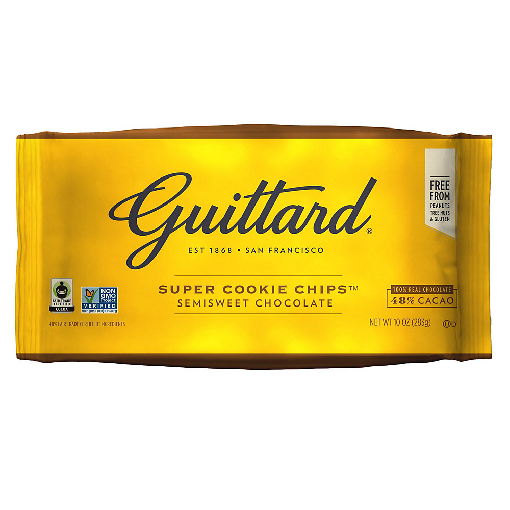 Calories in Guittard 48% Cacao Super Cookie Chocolate Baking Chips, 10 oz