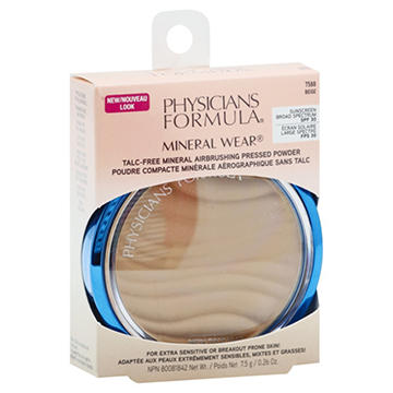 Physicians Formula Mineral Wear 7588 Beige Airbrushing Pressed Powder, 0.26 oz