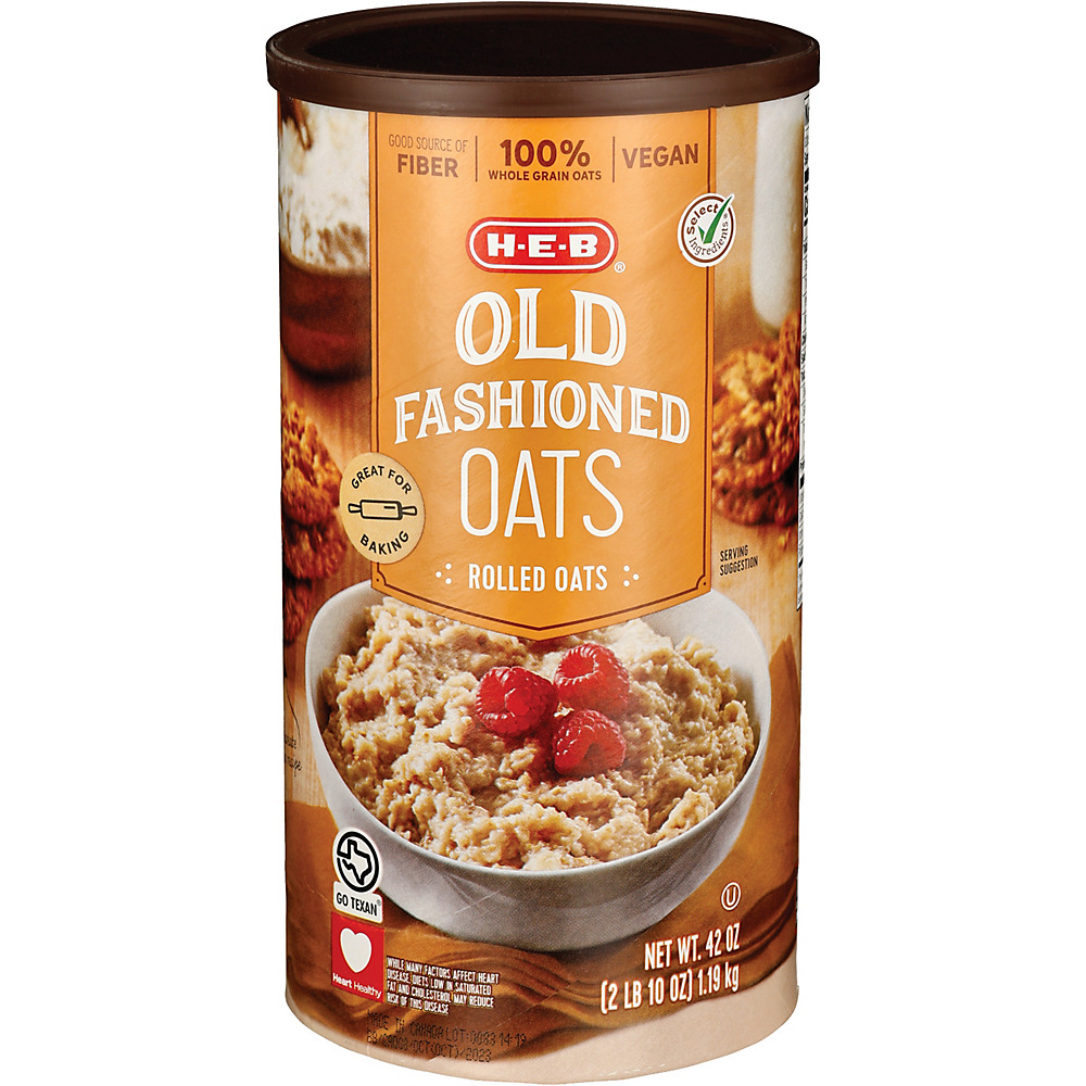 Calories in H-E-B Select Ingredients Old Fashioned Oats, 42 oz