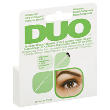 Duo White/Clear Striplash Brush on Adhesive, .18 oz