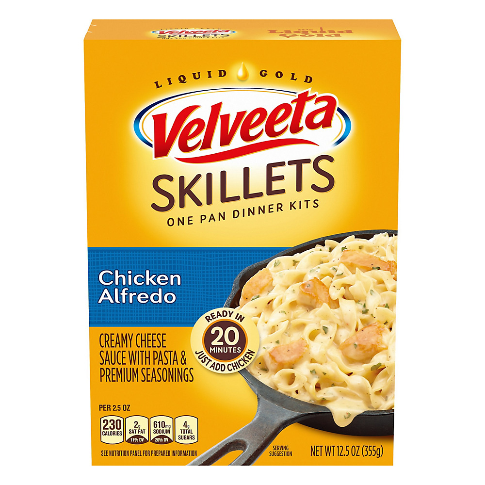 Calories in Kraft Velveeta Skillets Chicken Alfredo Dinner Kit, 12.5 oz
