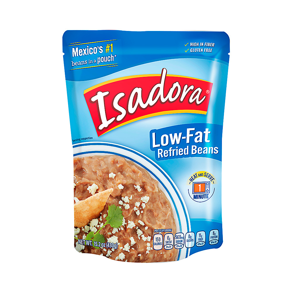 Calories in Isadora Low Fat refried Beans, 15.2 oz