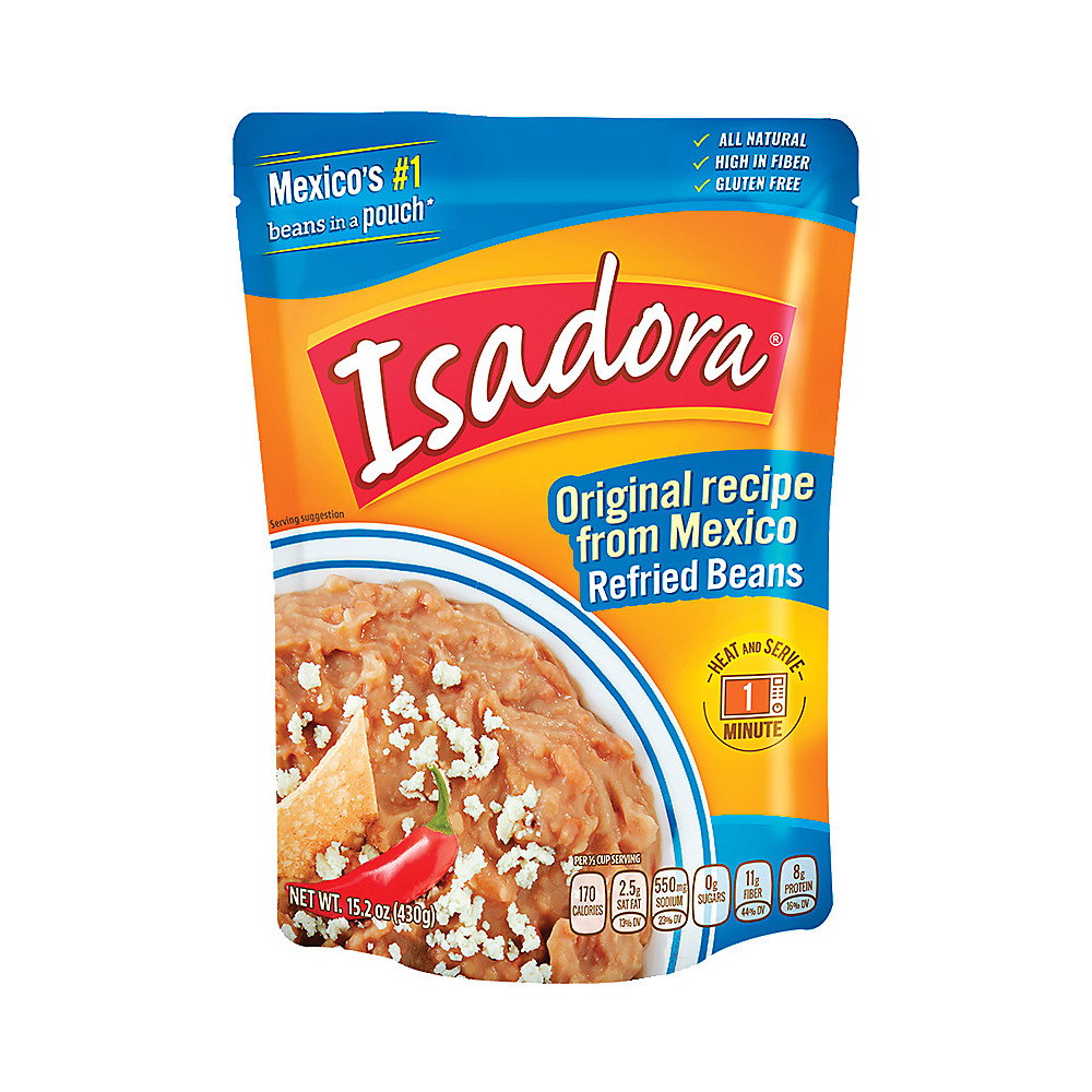 Calories in Isadora Original refried Beans, 15.2 oz