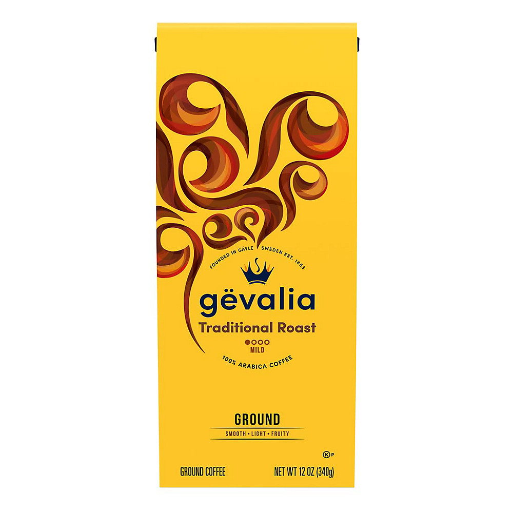 Calories in Gevalia Kaffe Traditional Roast Mild Roast Ground Coffee, 12 oz