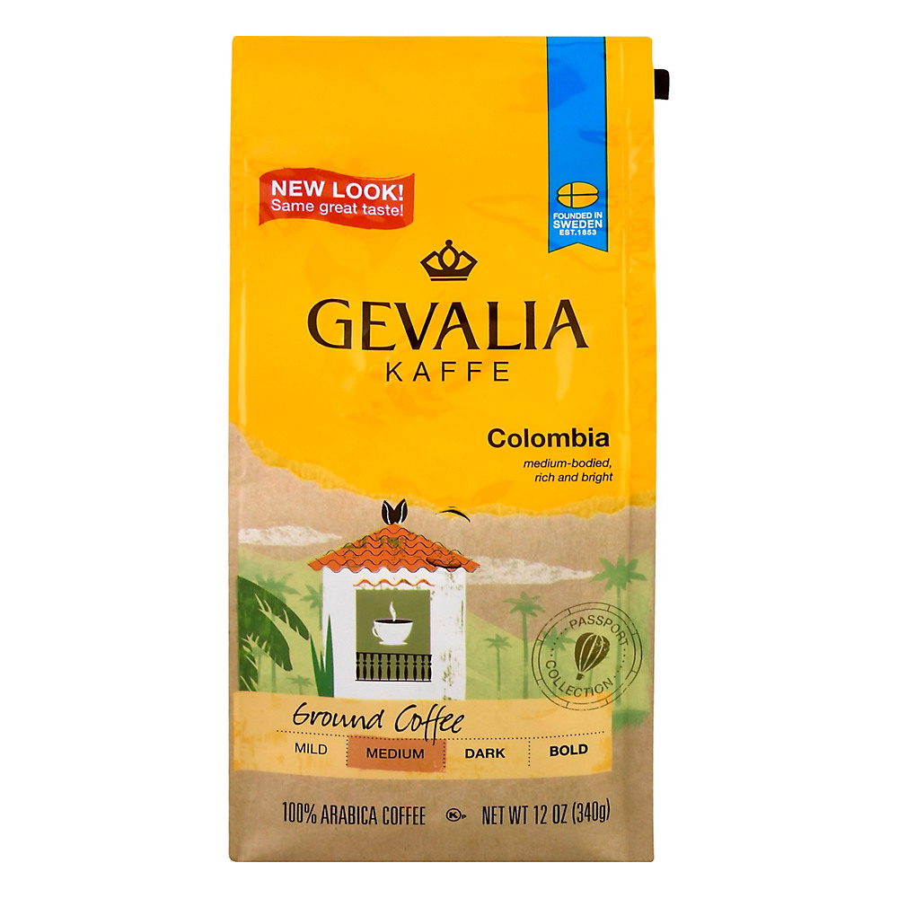 Calories in Gevalia Kaffe Colombia Medium Roast Ground Coffee, 12 oz