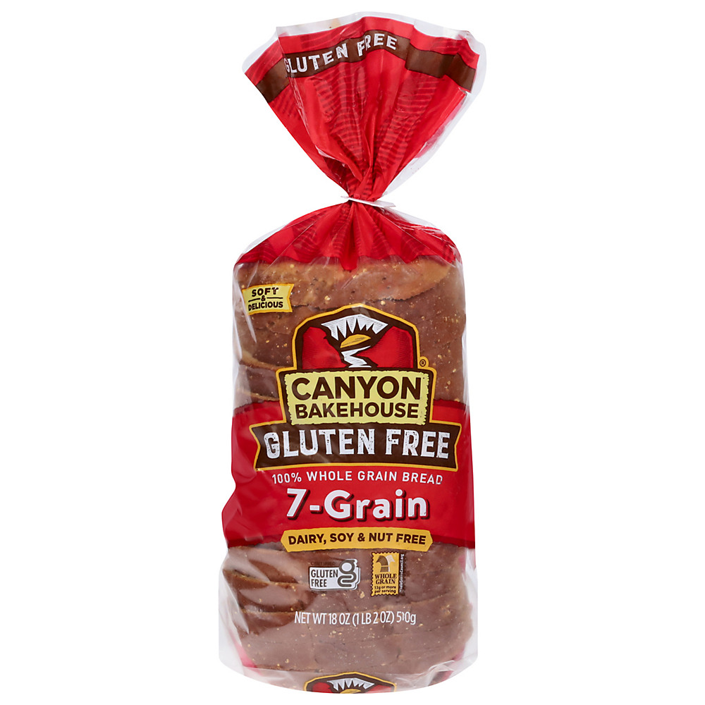 Calories in Canyon Bakehouse Gluten Free 7 Grain Bread, 18 oz