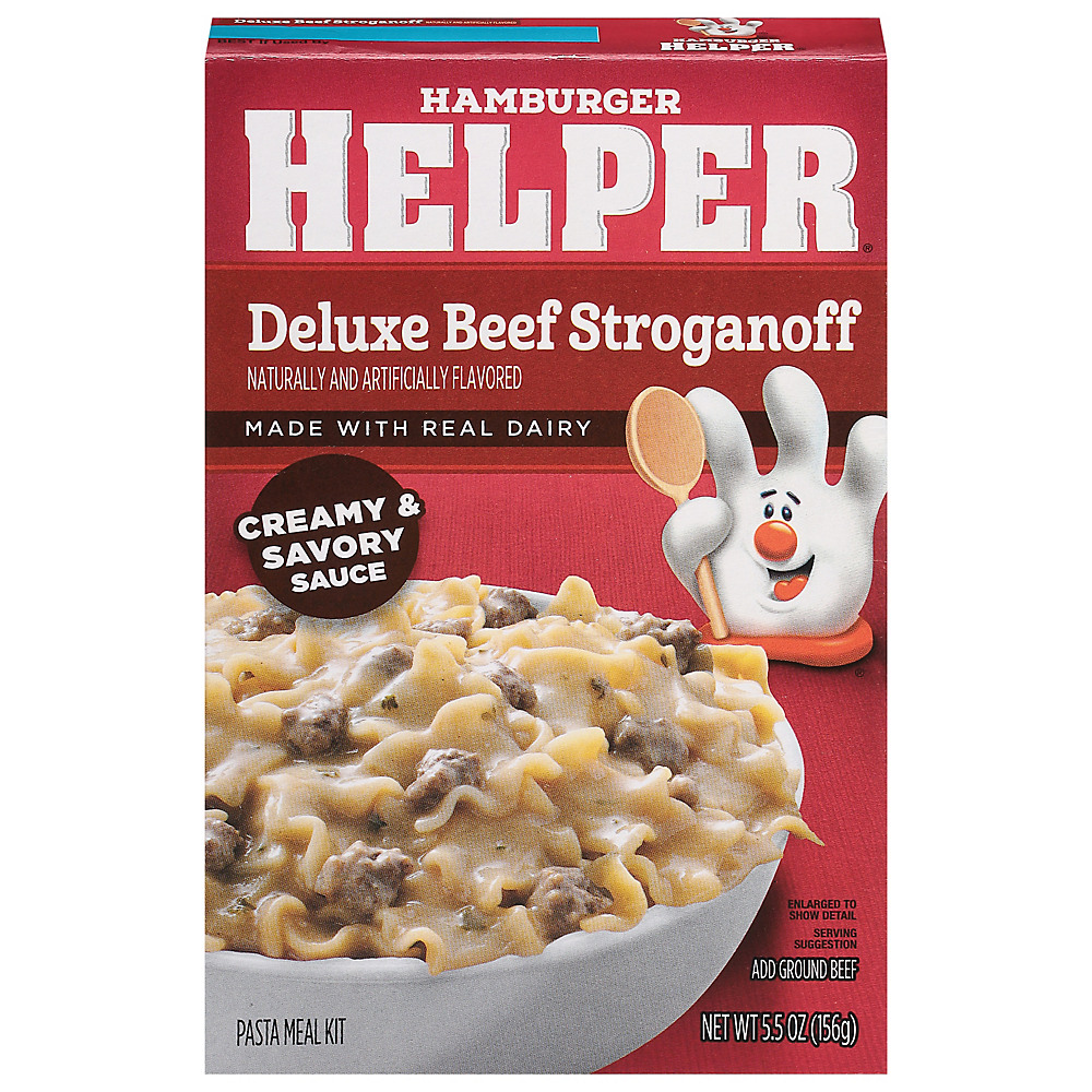 Calories in Hamburger Helper Deluxe Beef Stroganoff, 5.5 oz