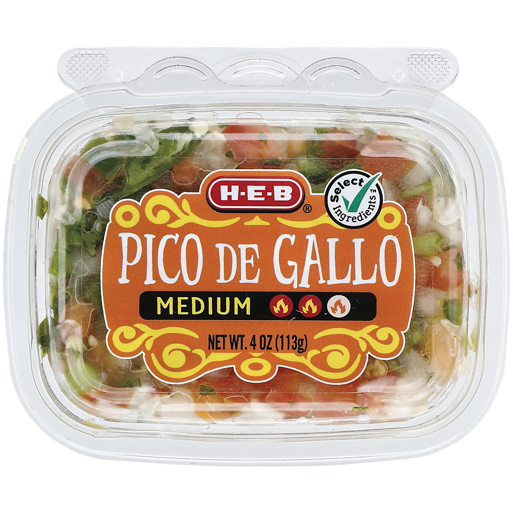Calories in H-E-B Select Ingredients Medium Pico de Gallo, 4 oz