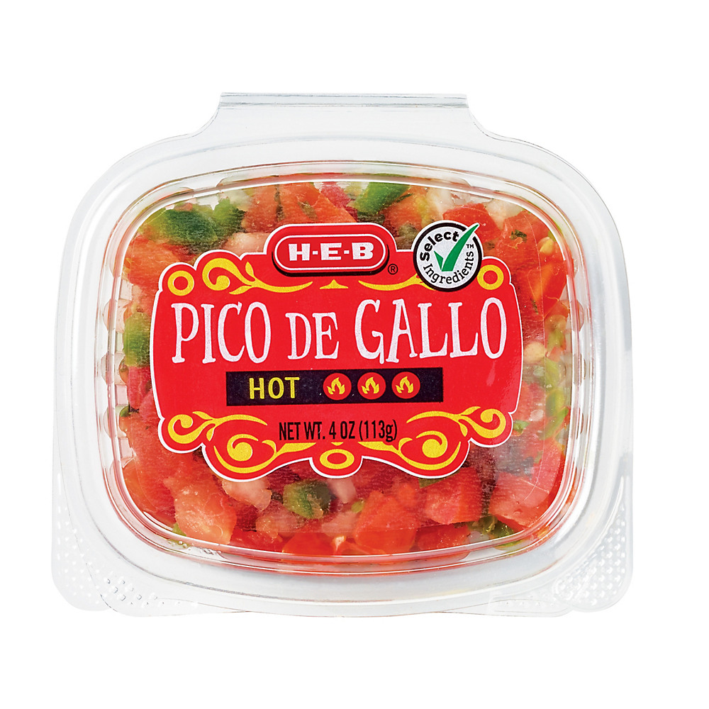Calories in H-E-B Select Ingredients Hot Pico de Gallo, 4 oz
