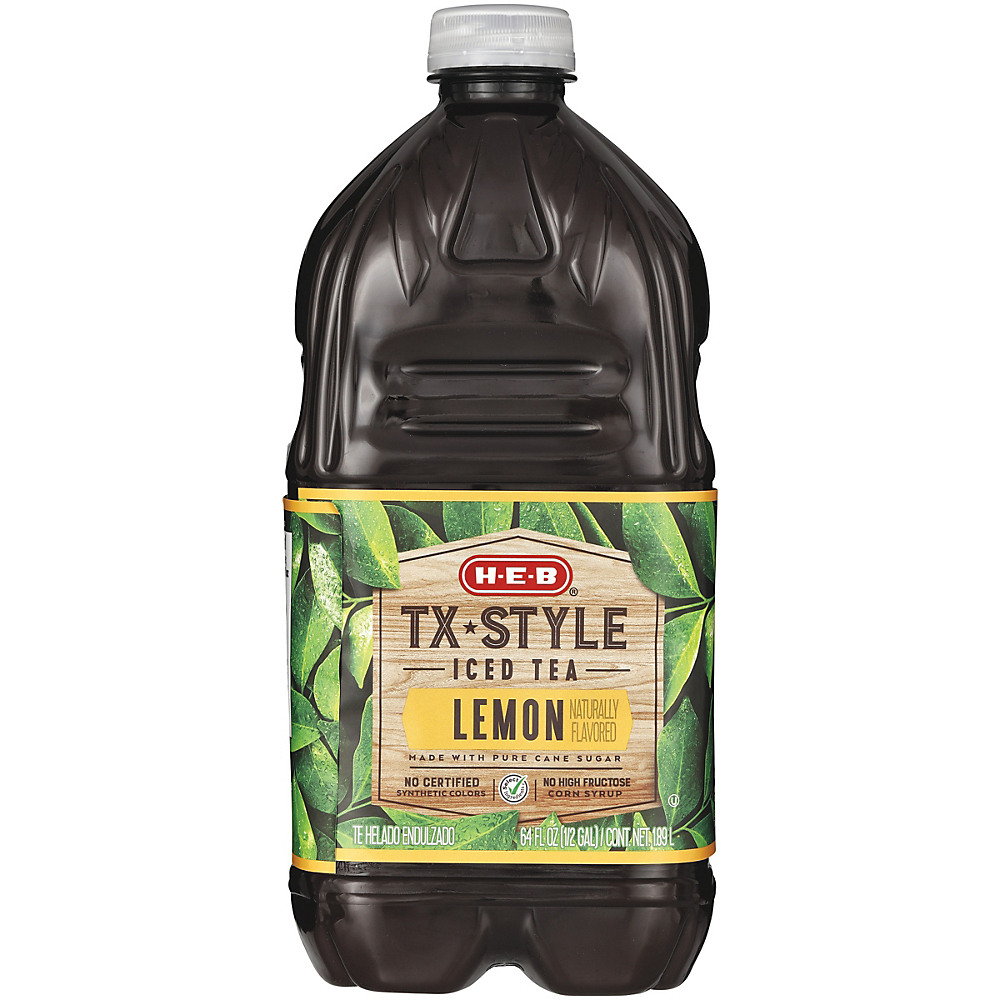 Calories in H-E-B Select Ingredients Iced Tea with Lemon Flavor, 64 oz