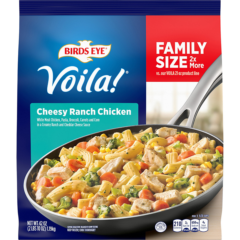 Calories in Birds Eye Voila! Cheesy Ranch Chicken Family Size, 42 oz