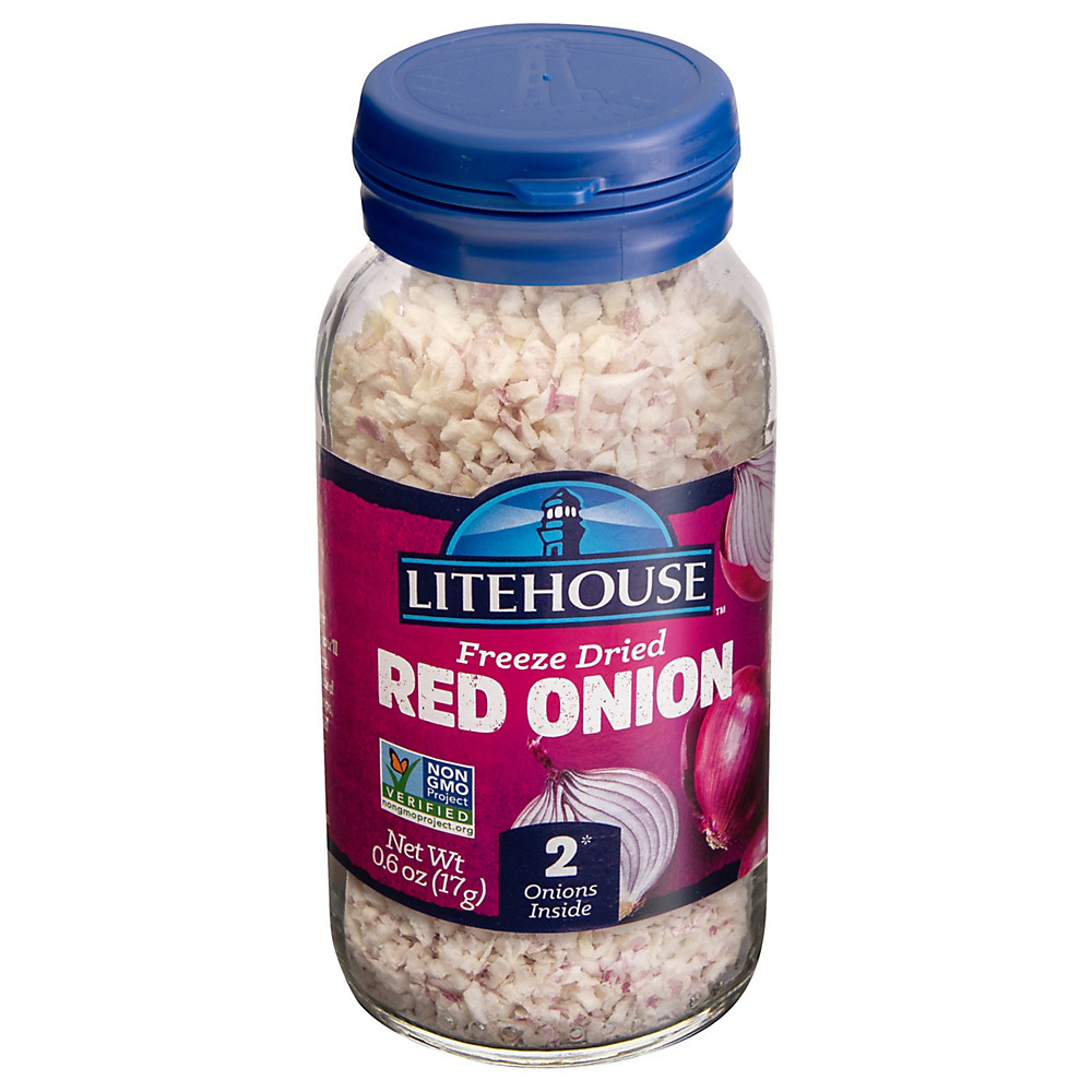 Calories in Litehouse Freeze-Dried Red Onion, 0.6 oz