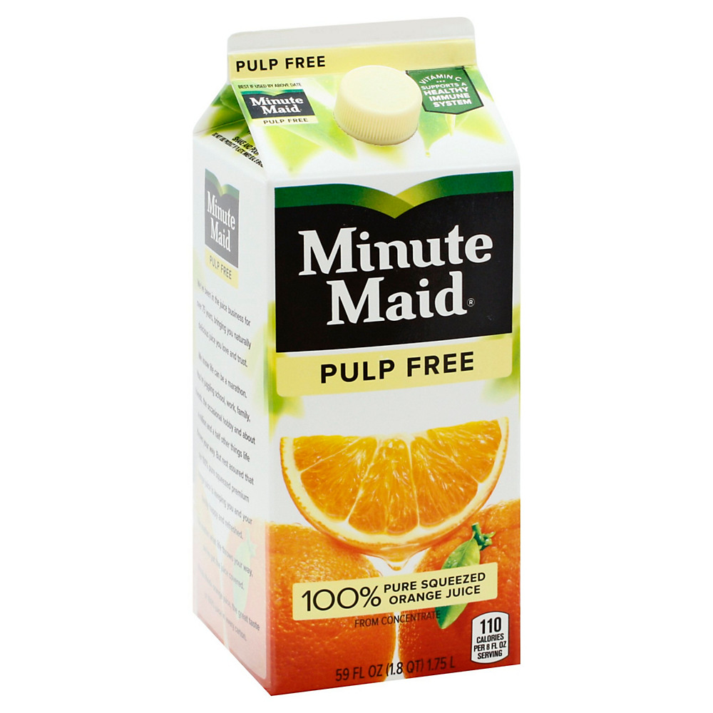 Calories in Minute Maid Pulp Free Orange Juice, 59 oz