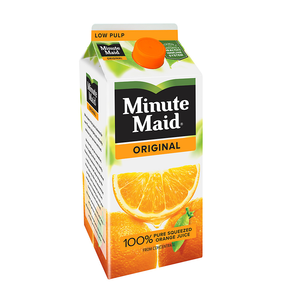 Calories in Minute Maid Premium Original Low Pulp 100% Orange Juice, 59 oz