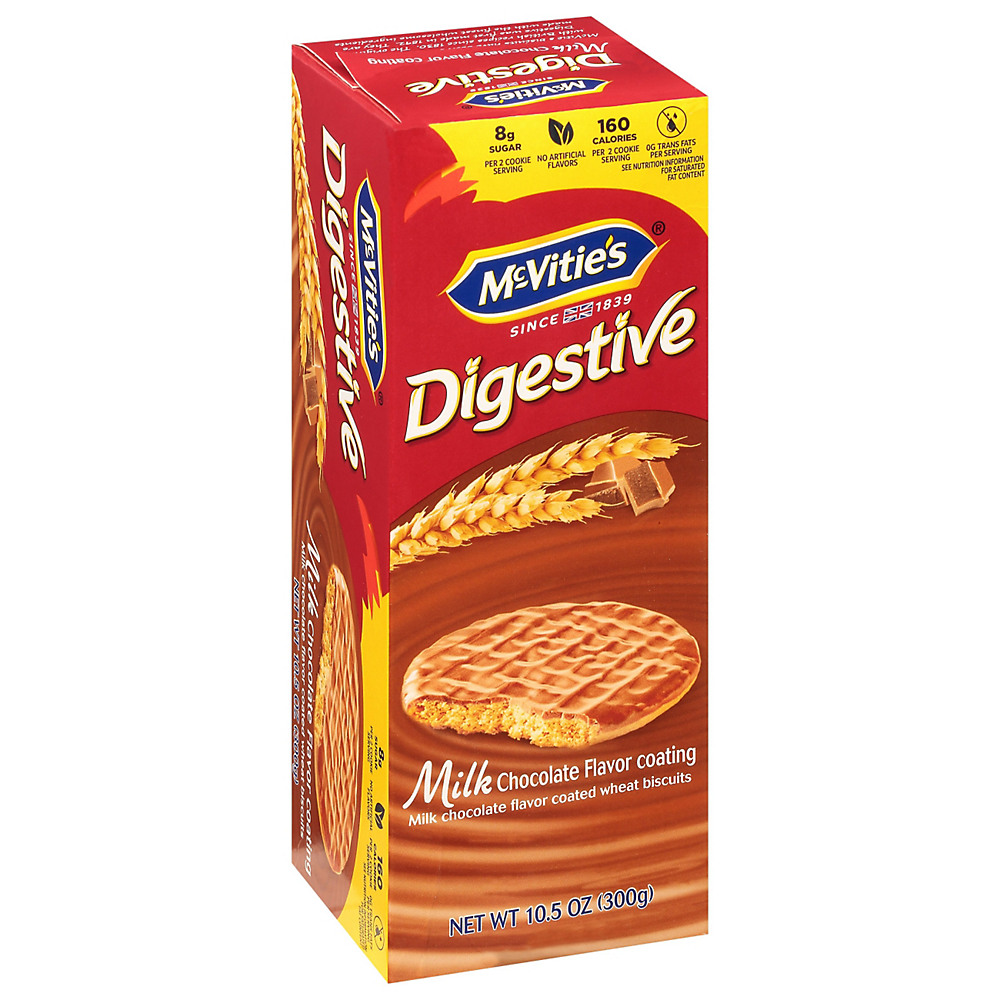 Calories in McVitie's Digestive Wheat Milk Chocolate Biscuits, 10.5 oz