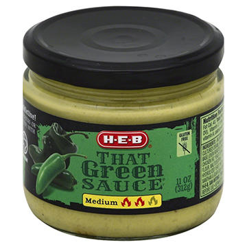 H-E-B That Green Sauce - Medium, 11 oz