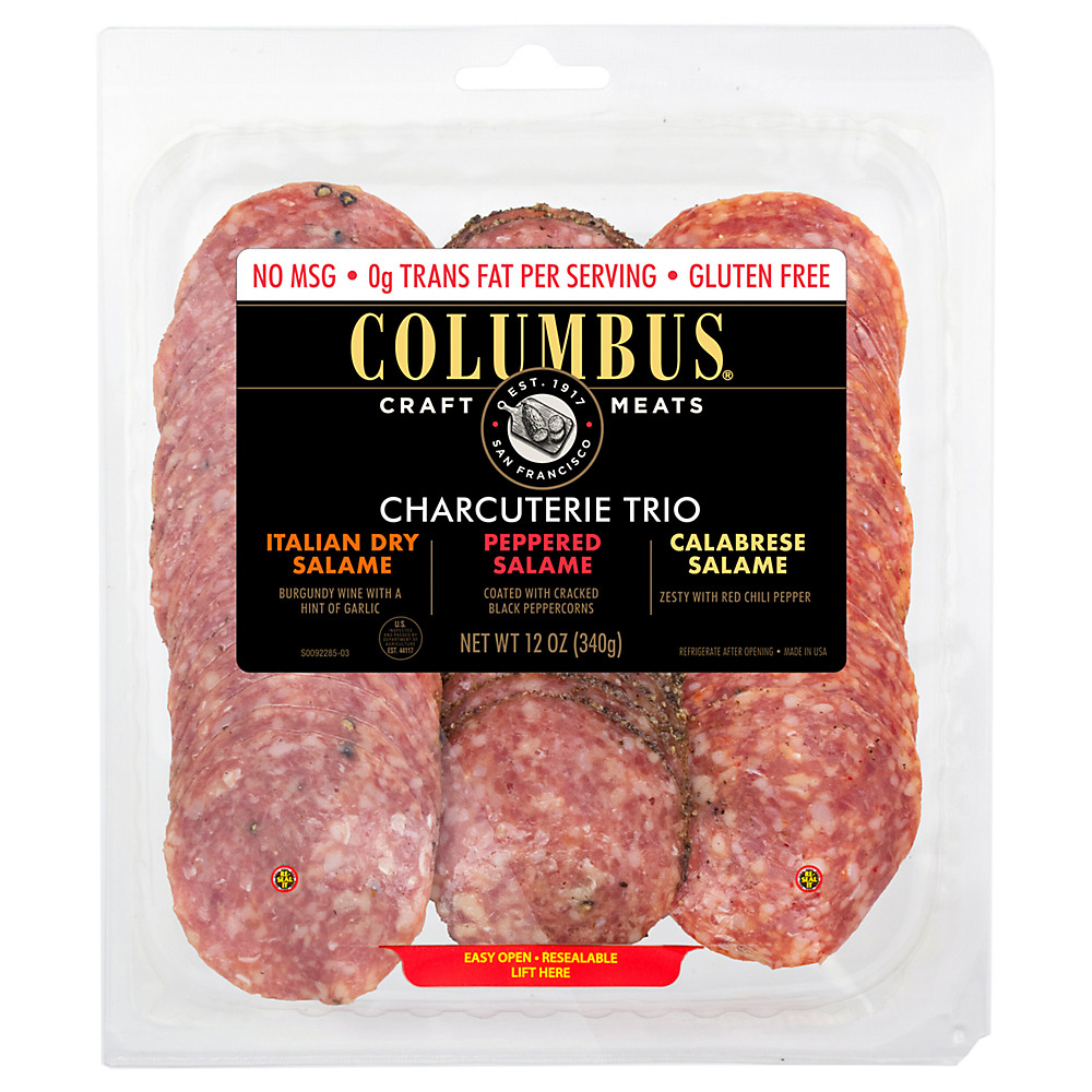 Calories in Columbus Charcuterie Trio, 12 oz