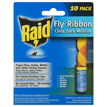 Raid Fly Ribbons, 10 pk