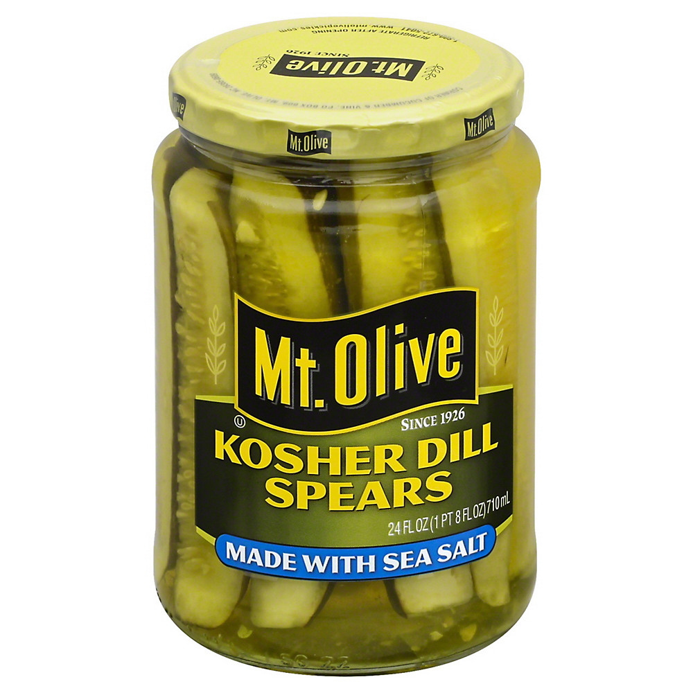 Calories in Mt. Olive Kosher Dill  Spears, 24 oz