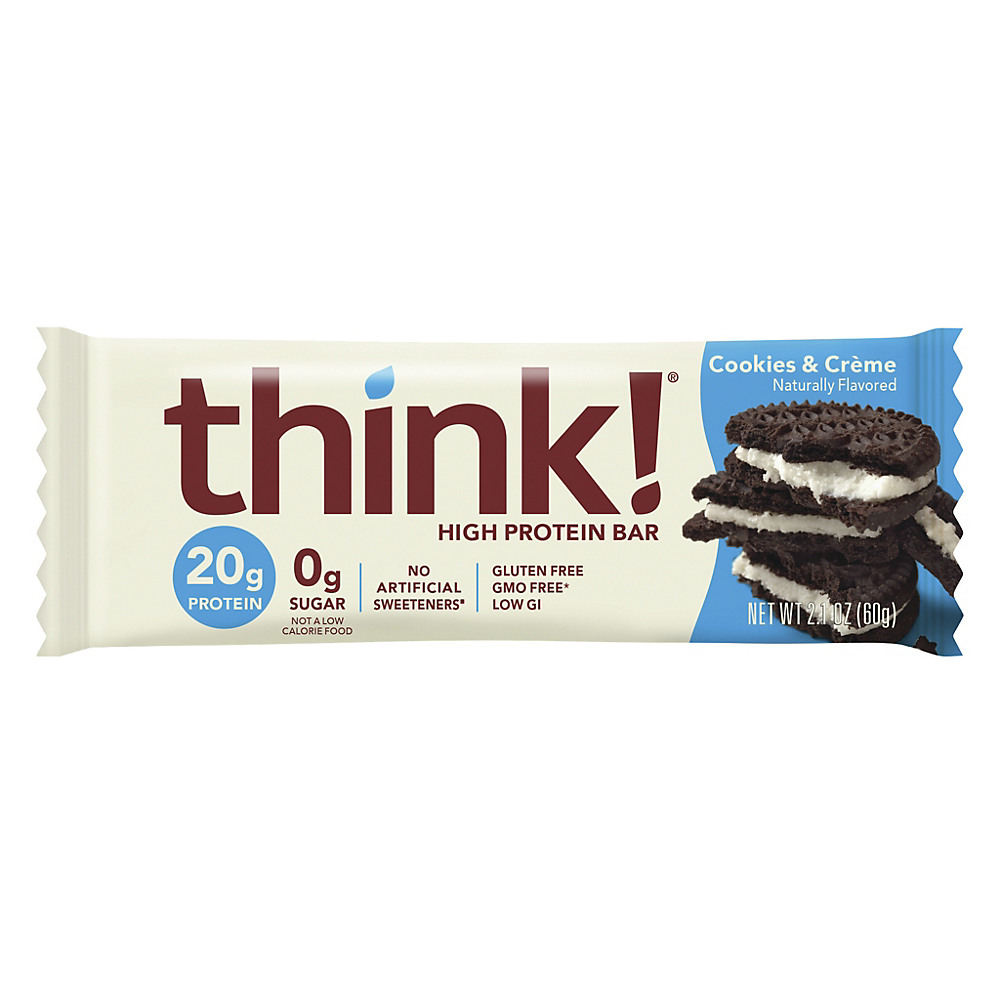 Calories in think! Cookies & Cream High Protein Bar, 2.1 oz