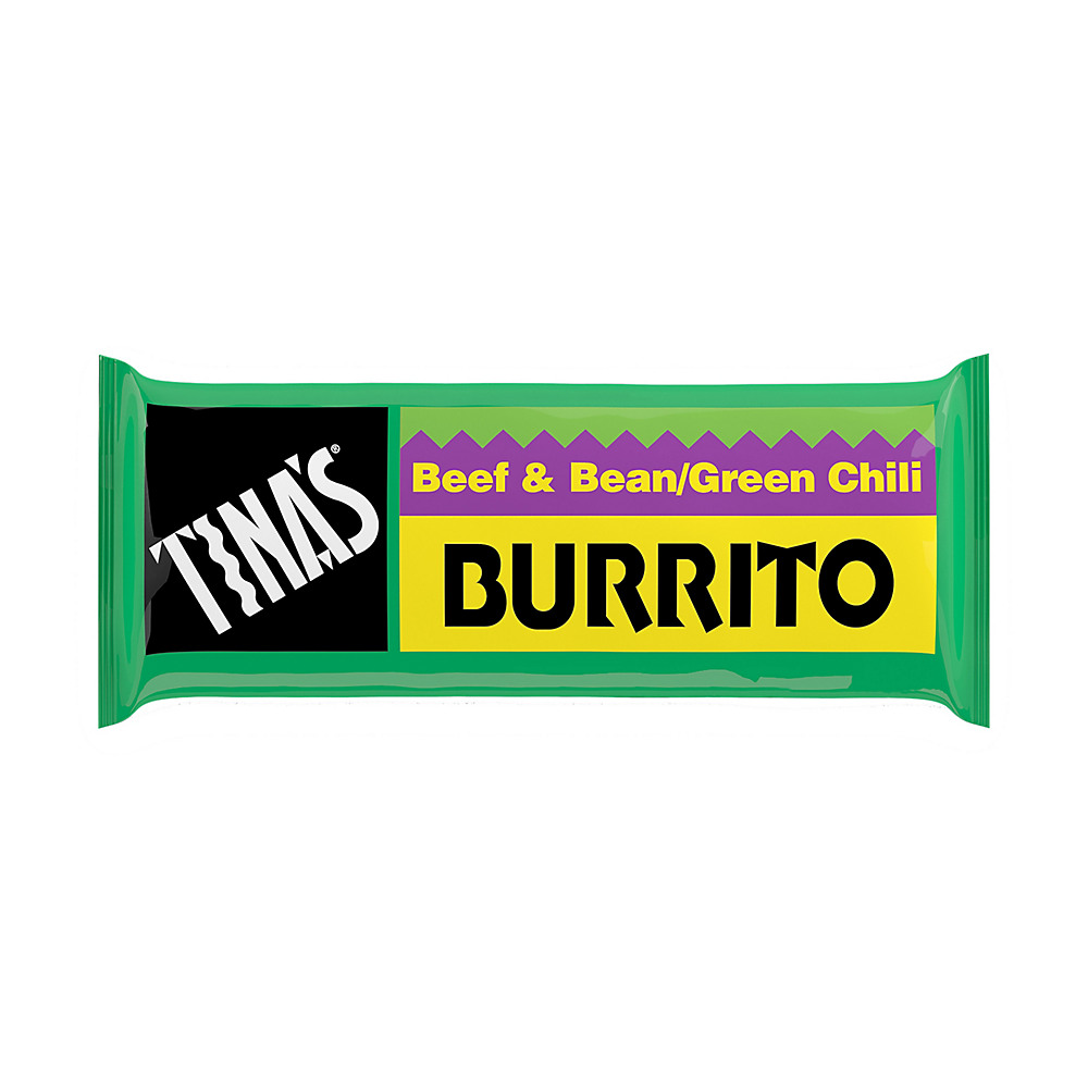 Calories in Tina's Beef & Bean/Green Chili Burrito, 4 oz