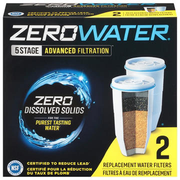 ZeroWater 5-Stage Replacement Filters, 2 ct