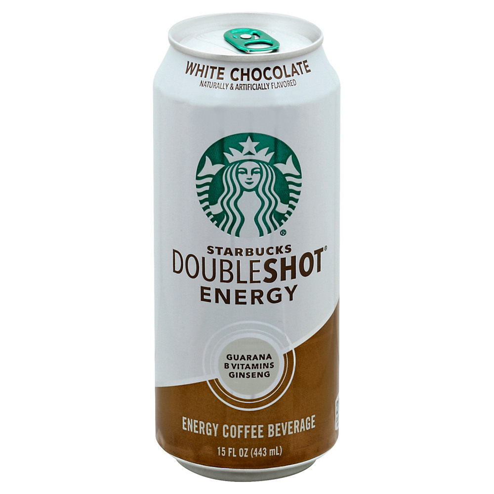 Calories in Starbucks White Chocolate Double Shot Energy Coffee Drink, 15 oz