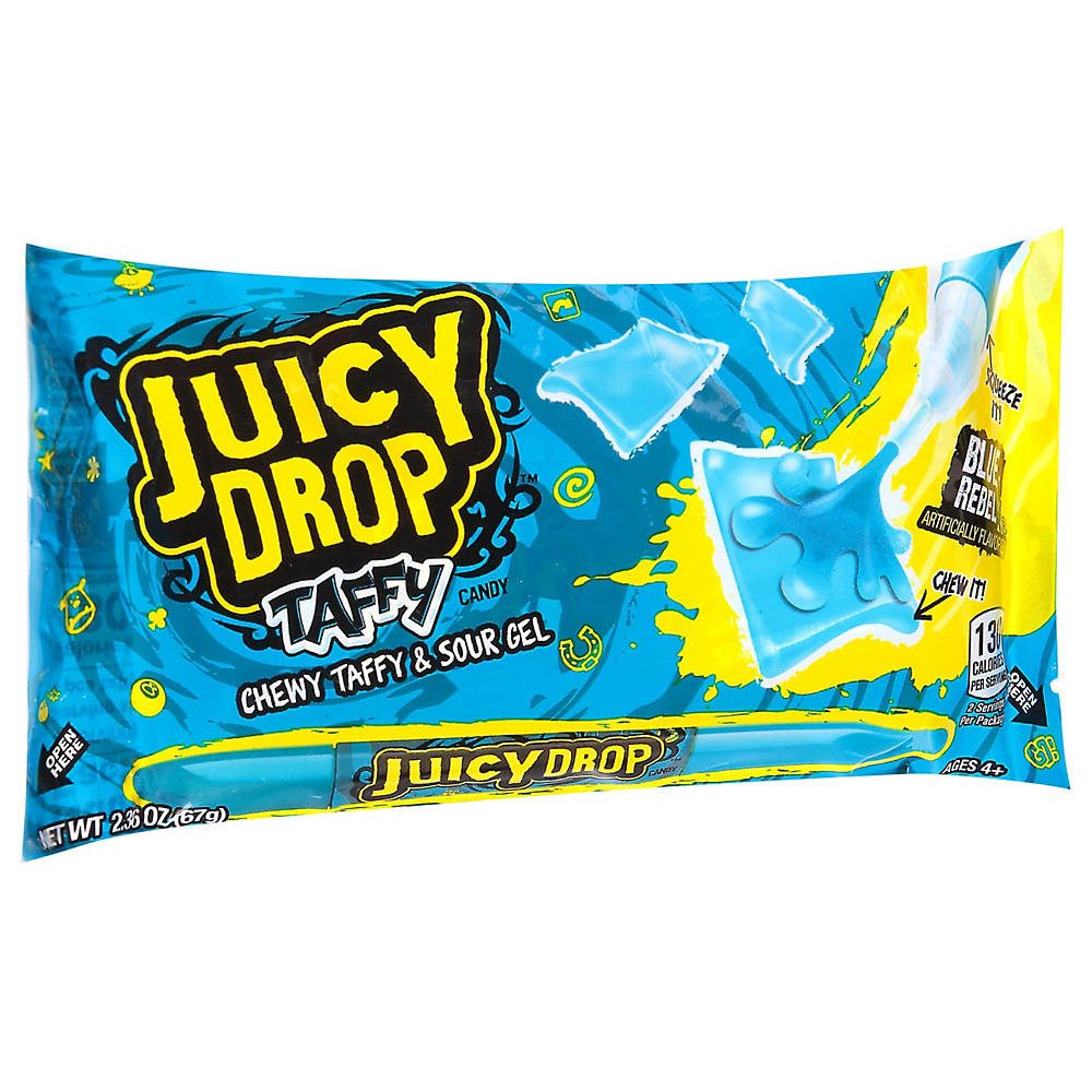 Calories in Juicy Drop Knock-Out Punch Taffy Candy, Assorted, 2.36 oz