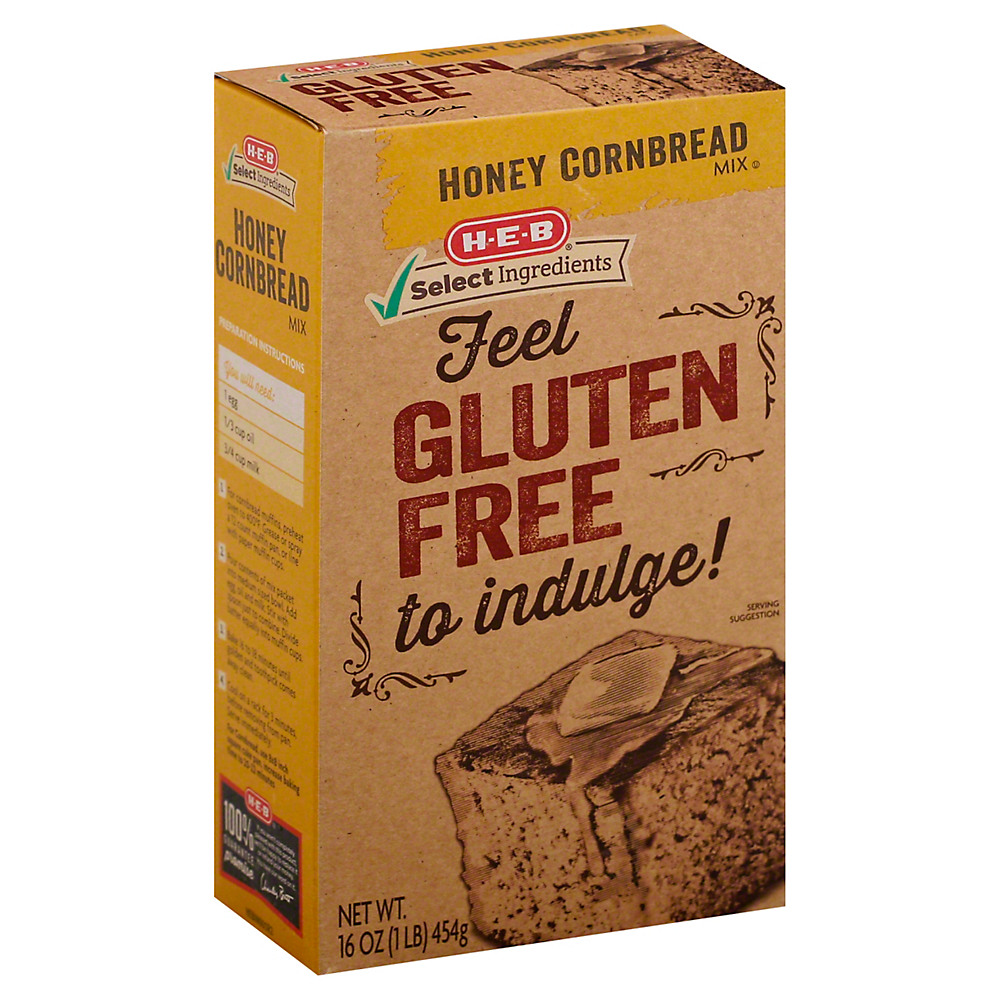Calories in H-E-B Select Ingredients Honey Gluten Free Cornbread Mix, 16 oz