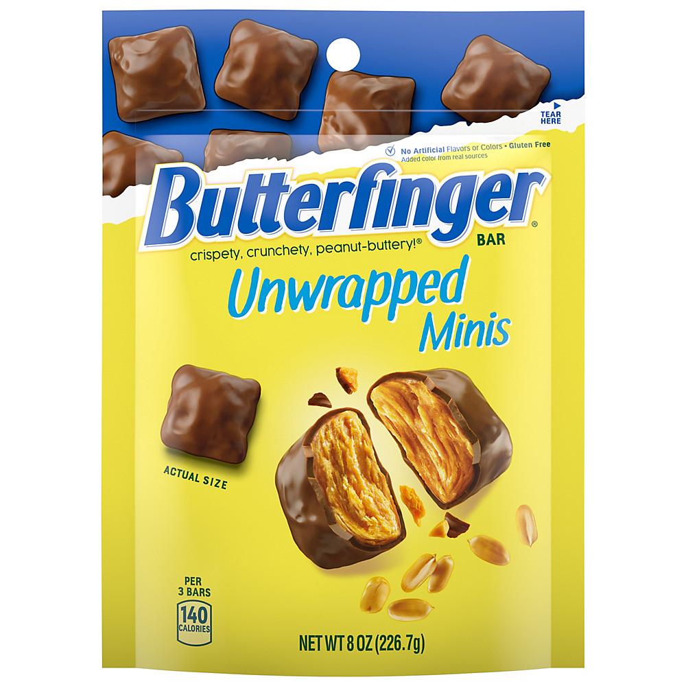 Calories in Butterfinger Bites Bite Size Candy Stand-up Bag, 8 oz