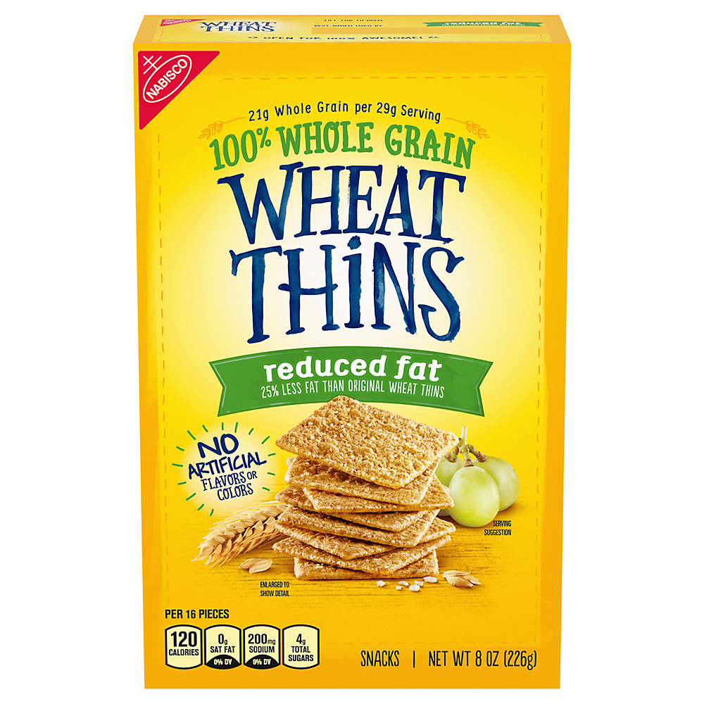 Calories in Nabisco Wheat Thins Reduced Fat Crackers, 8.5 oz