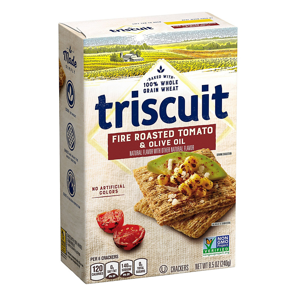 Calories in Nabisco Triscuit Fire Roasted Tomato & Olive Oil Crackers, 8.5 oz