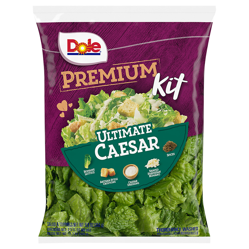 Calories in Dole Ultimate Caesar Salad Kit, 11.3 oz
