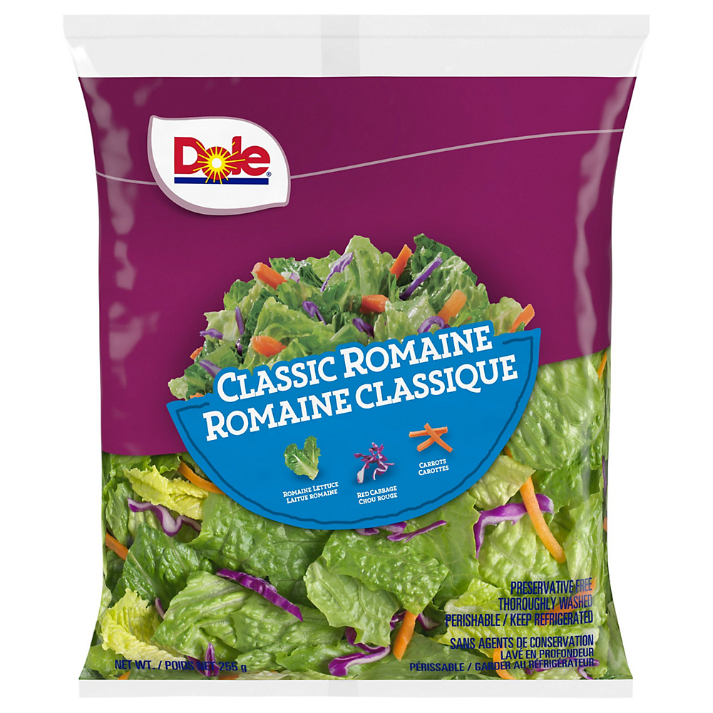 Calories in Dole Classic Romaine Lettuce, 9 oz