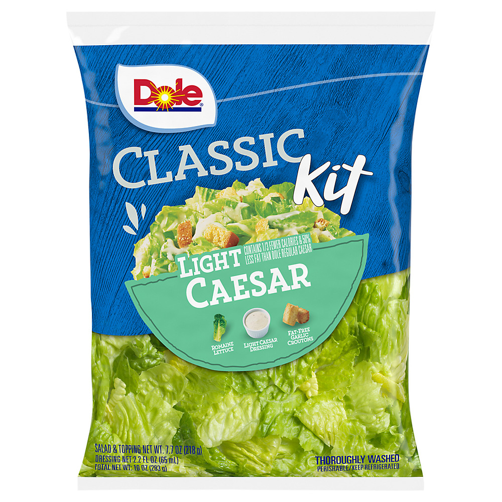 Calories in Dole Light Caesar Salad Kit, 10 oz