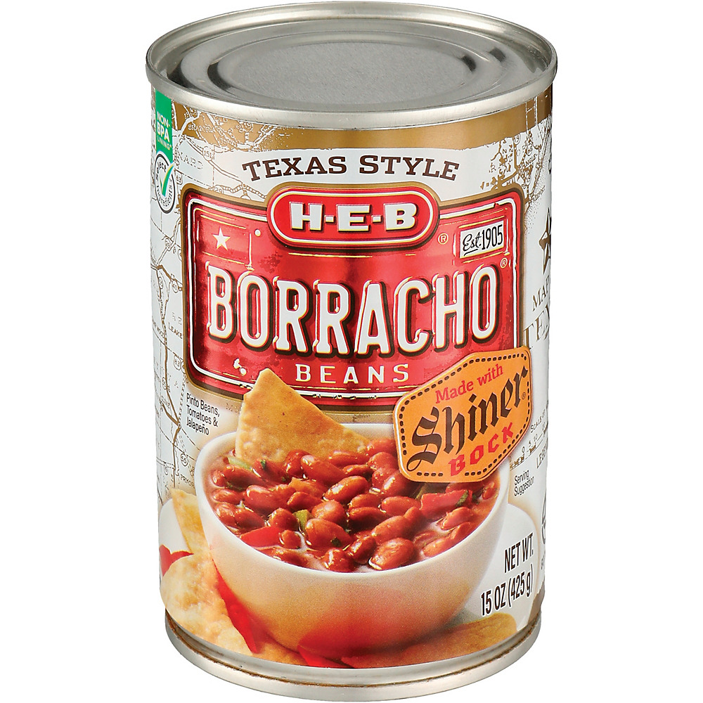 Calories in H-E-B Borracho Beans with Shiner Bock, 15 oz
