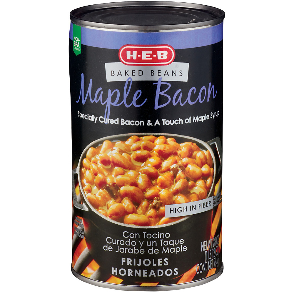 Calories in H-E-B Maple Bacon Baked Beans, 28 oz