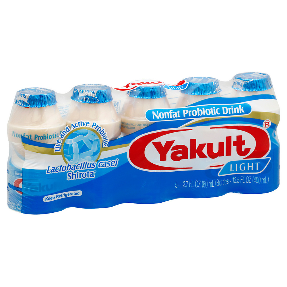 Calories in Yakult Non-Fat Light Cultured Probiotic Drink 2.7 oz Bottles, 5 ct
