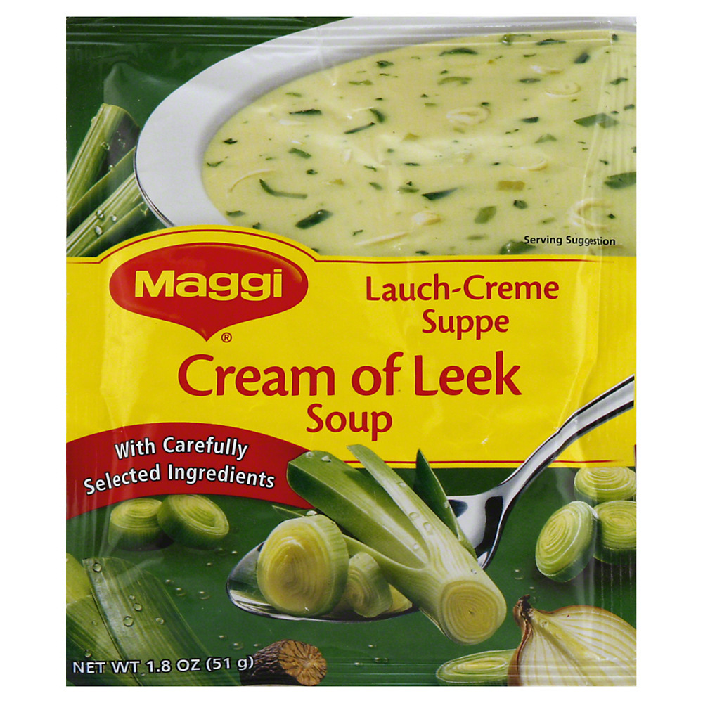 Calories in Maggi Cream of Leek Soup, 1.8 oz