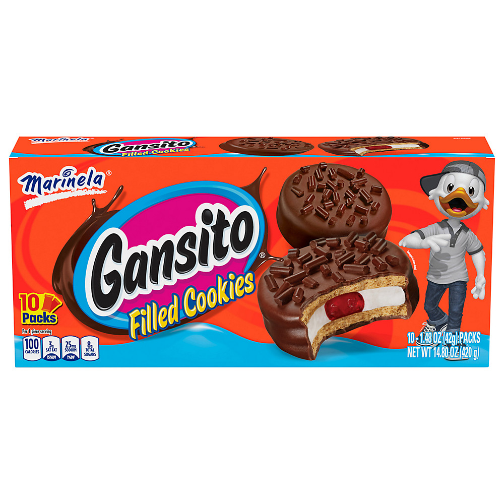 Calories in Marinela Gansito Cookies, 14.8 oz