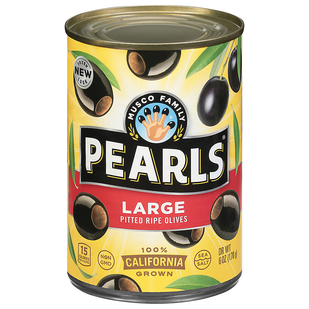 Calories in Musco Family Olive Co. Pearls Large Pitted California Ripe Olives, 6 oz