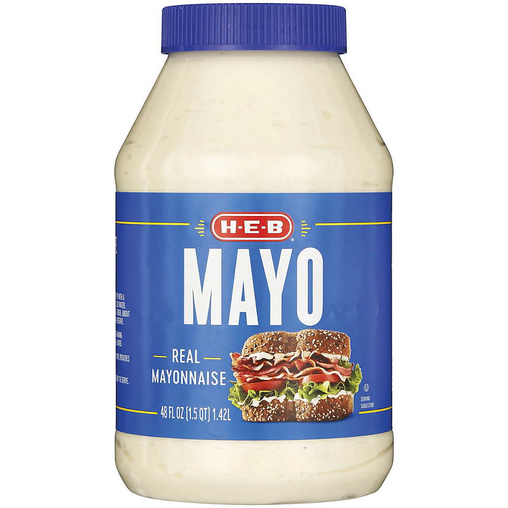 Calories in H-E-B Mayo Real Mayonnaise, 48 oz