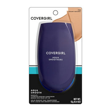 Covergirl Aqua Smooth Foundation Compact 720 Creamy Natural, 0.40 oz