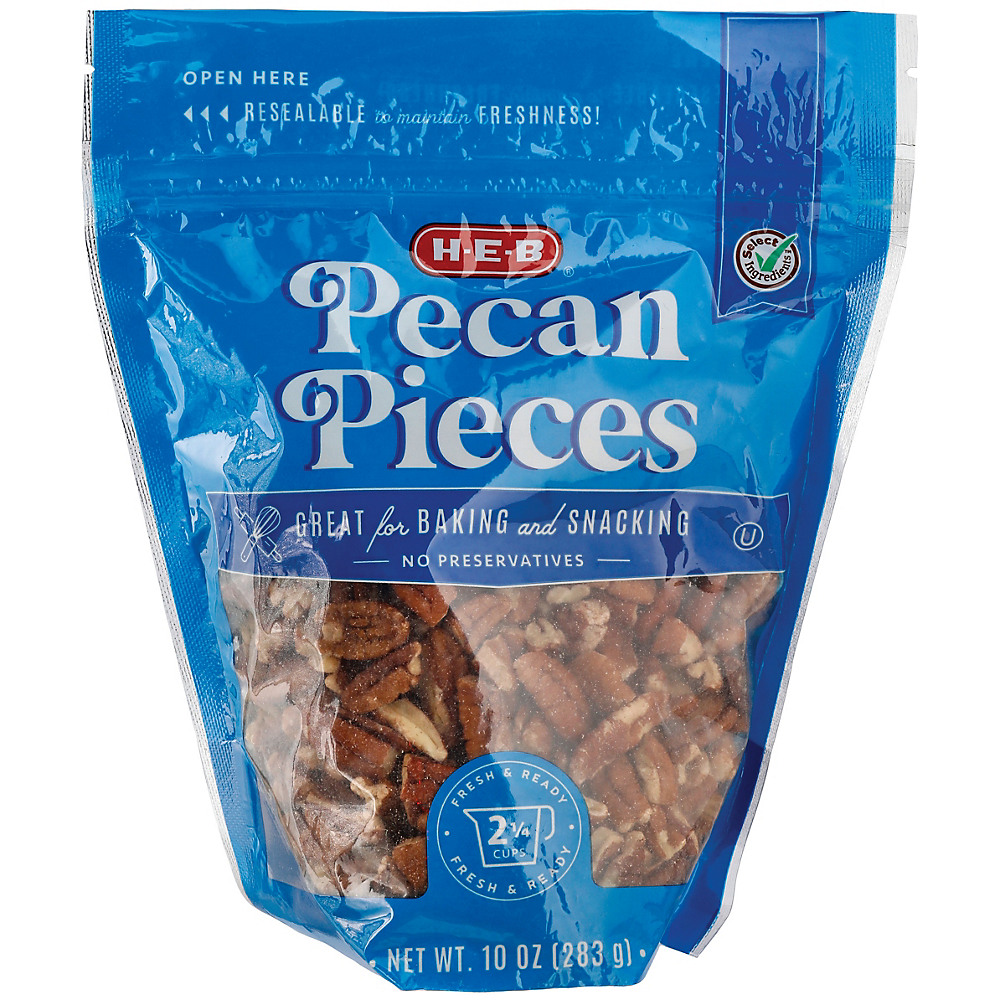 Calories in H-E-B Select Ingredients Pecan Pieces, 10 oz