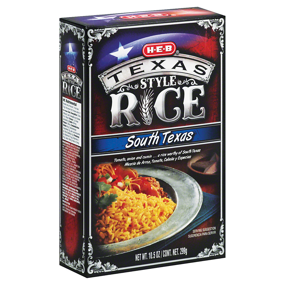 Calories in H-E-B Texas Style South Texas Rice, 10.5 oz